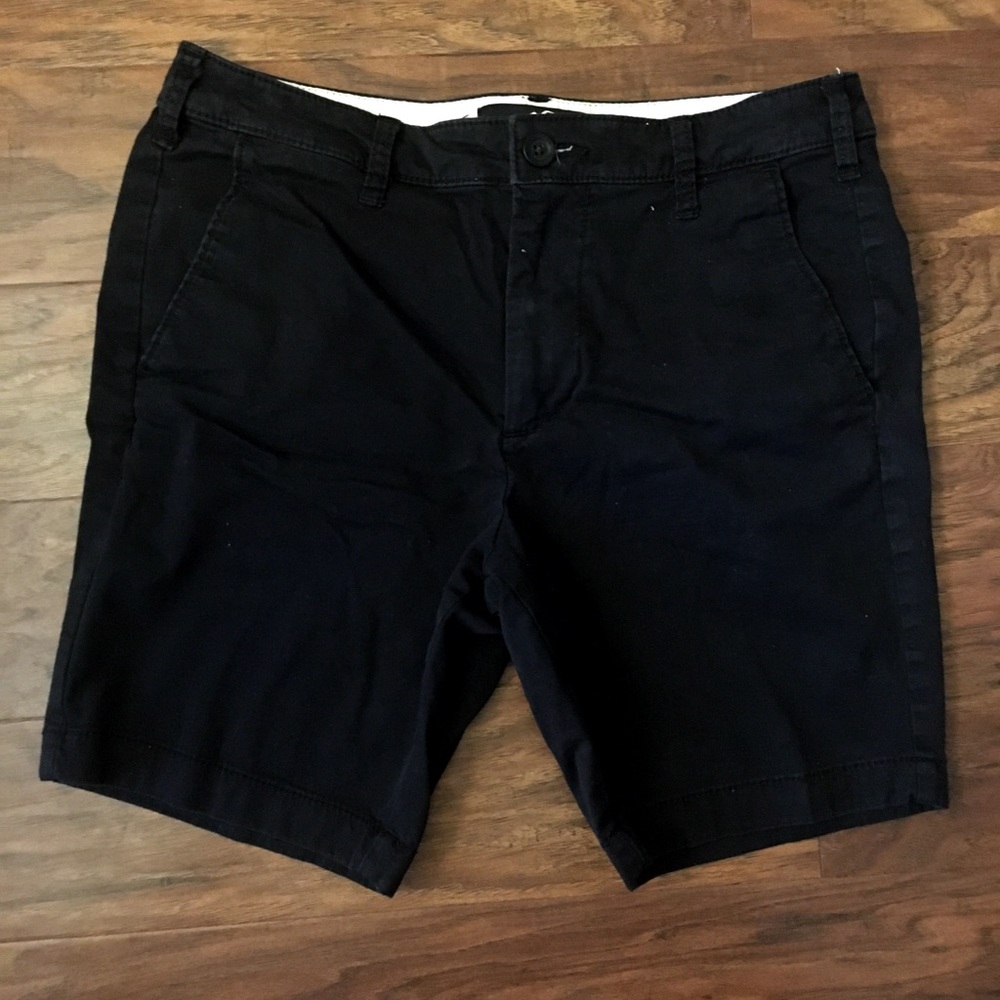 Black Hollister Skinny Beach Prep Shorts